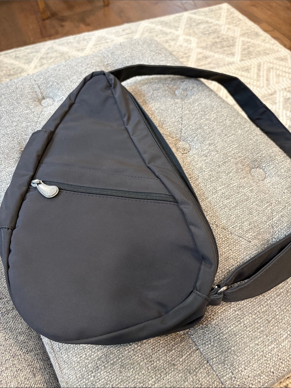 Ameribag Small Nylon Black Sling Crossbody Bag